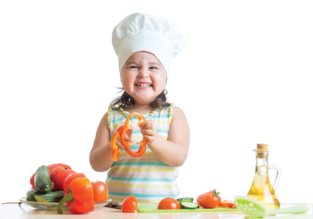 Leve as crianças para a cozinha