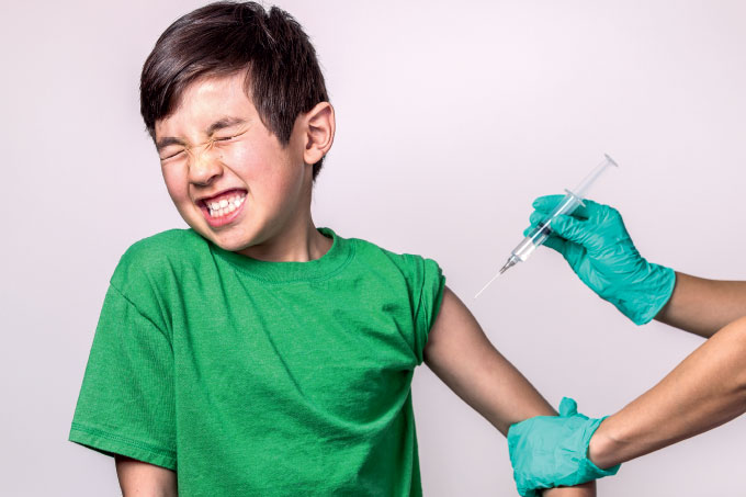 Vacinação infantil contra doenças