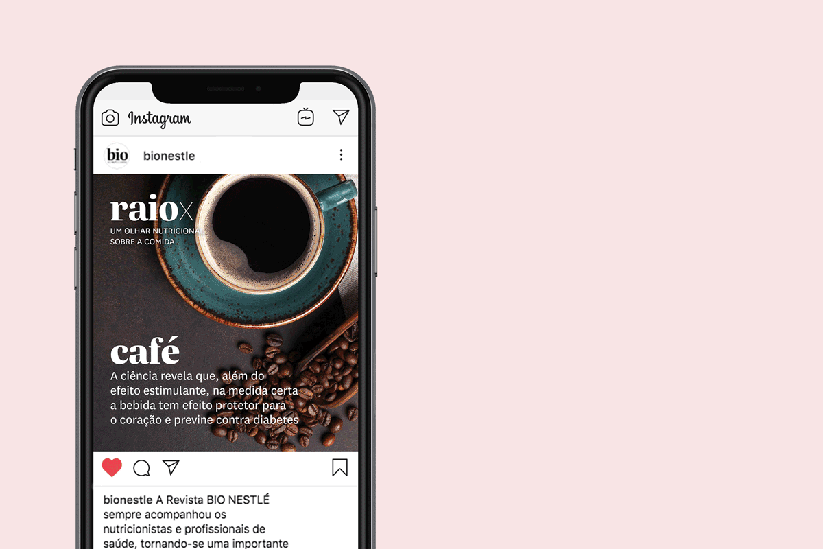 Bio Nestle Instagram Bio Nestlé, saúde, bem-estar, nutrição, gif