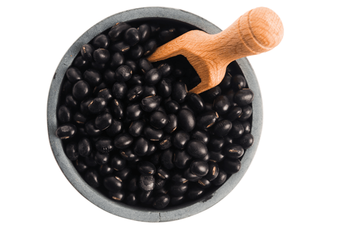 Soja preta tem mais proteína do que feijão