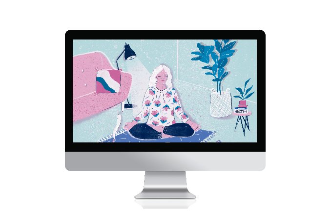 Lições de meditação na sua TV