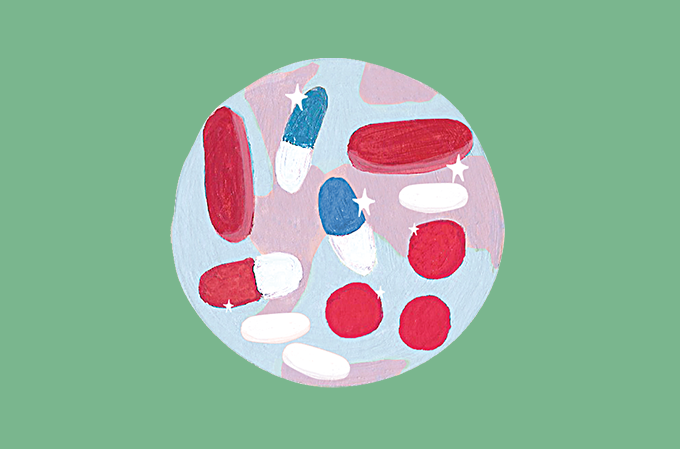 ilustração de comprimidos