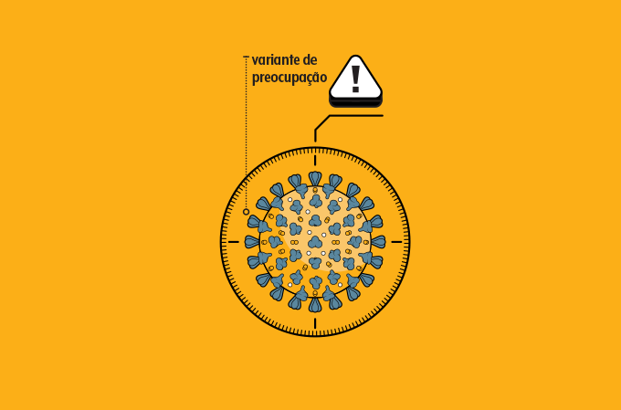 ilustração do coronavírus no centro de um alvo