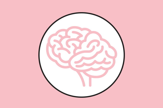 ilustração do cérebro humano